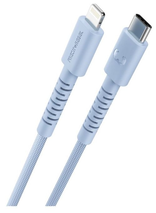 Stecker Rundkabel Lightning auf USB C 2 m  FlexWave (Blau) 