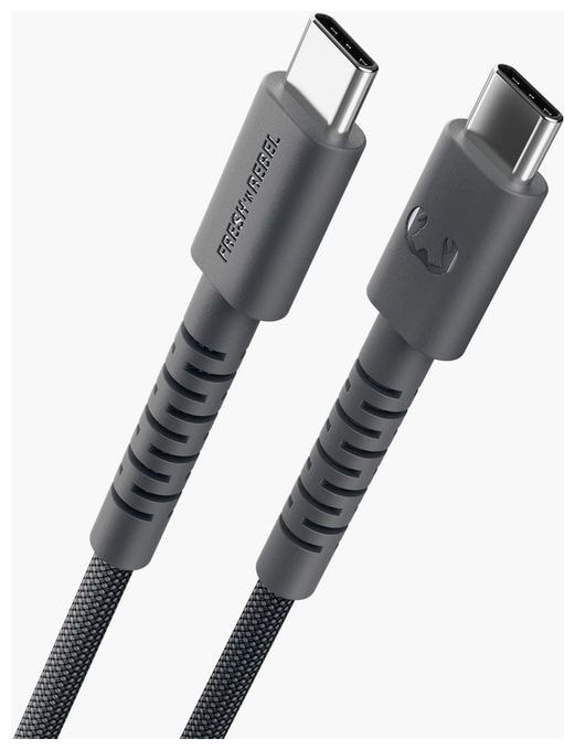Stecker Rundkabel USB C auf USB C bis 60 W 3 m  FlexWave (Schwarz) 
