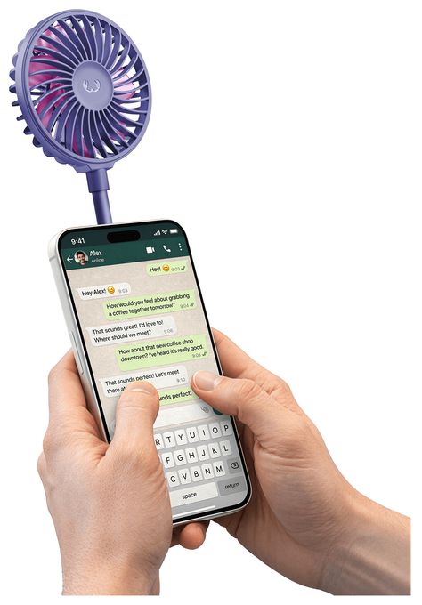 Handventilator  Magnetic Fan (Violett) 