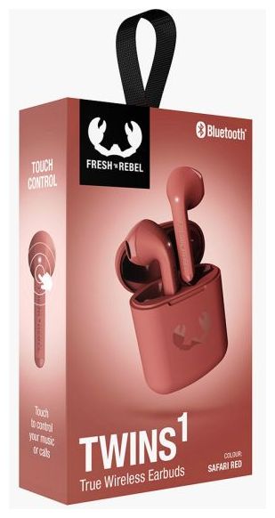 TWS Kabellos bei h Rebel Kopfhörer Laufzeit Boomstore Fresh Bluetooth Twins 4 (Rot) \'n 1 In-Ear