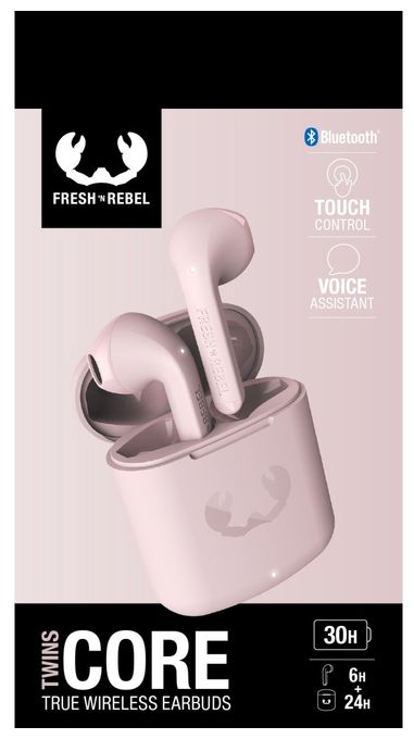 In-Ear Bluetooth Kopfhörer Kabellos TWS 6 h Laufzeit  Twins Core (Pink) 