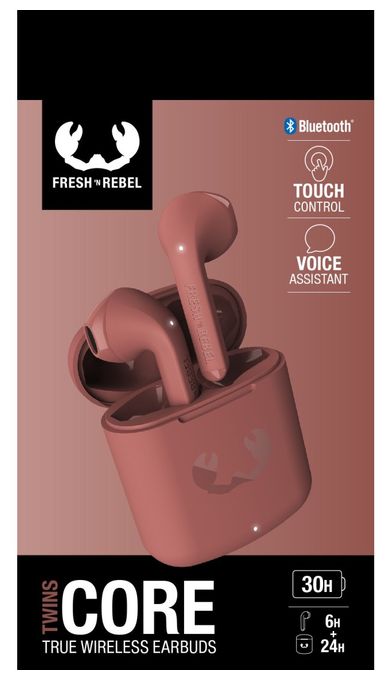 In-Ear Bluetooth Kopfhörer Kabellos TWS 6 h Laufzeit  Twins Core (Rot) 