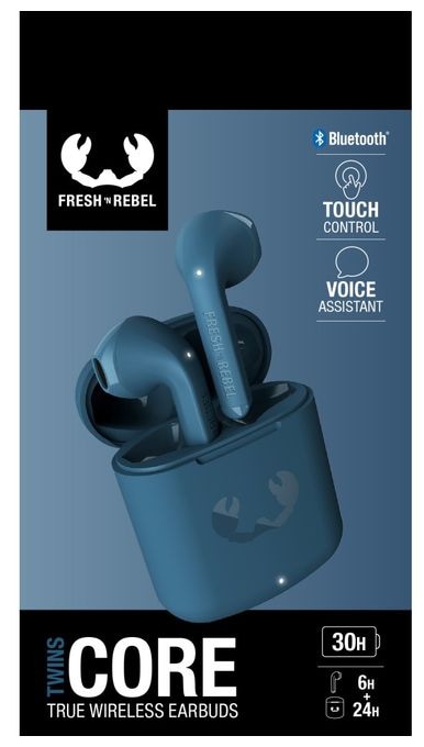 In-Ear Bluetooth Kopfhörer Kabellos TWS 6 h Laufzeit  Twins Core (Blau) 