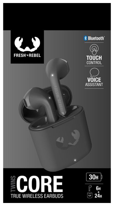 In-Ear Bluetooth Kopfhörer Kabellos TWS 6 h Laufzeit  Twins Core (Grau) 