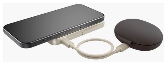 5000 mAh Powerbank USB Typ-C Kabelloses Laden  Wireless Magnetic (Sand) 