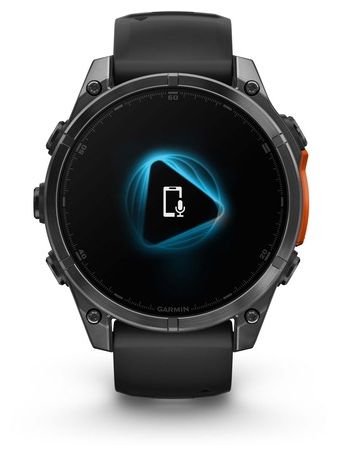 Digital 47 mm  Smartwatch Rund  Fenix 8 (Schwarz) 