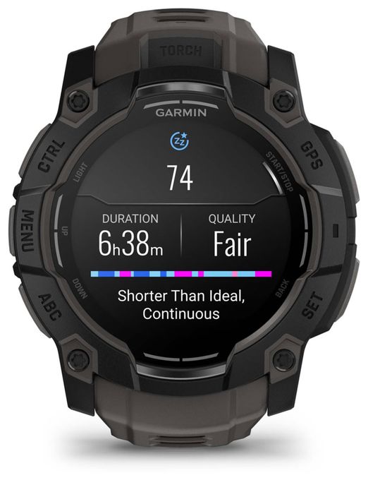 50 mm Smartwatch Rund  Instinct 3 Solar (Schwarz) 