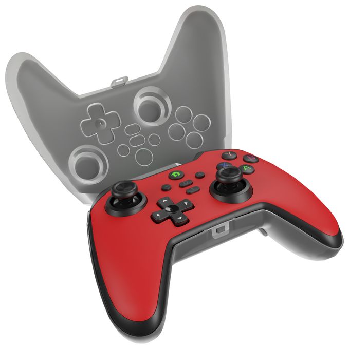 Analog / Digital Gamepad für Android, MAC, Nintendo Switch, PC, iOS  Mangan 400 (Rot) 