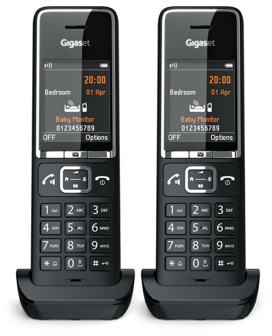 Analoges/DECT-Telefon  Comfort 550HX Duo (Schwarz) 