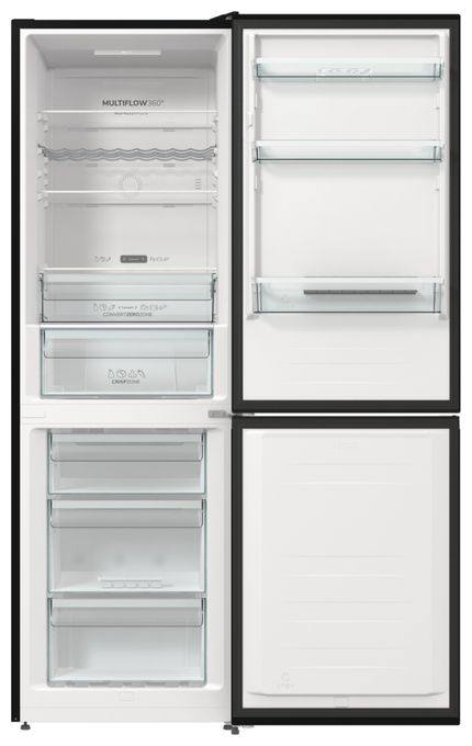 194 l / 106 l Kühl-Gefrierkombi freistehend NoFrost 164,98 kWh Jahr  NK79C0DBK (Schwarz) 