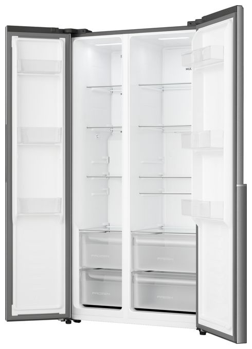 Side-by-Side Kühl-/ Gefrierkombination 347 l / 197 l 317 kWh NoFrost 1786 mm x 911 mm  NRS917E41XSI (Grau) 