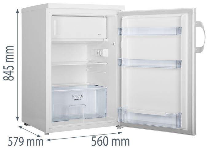 120 l / 107 l Tischkühlschrank EEK: D 109,5 kWh Jahr  RB493PW (Weiß) 