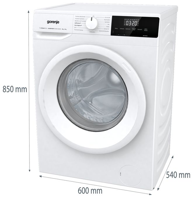 8 kg 5 kg Kondensations Waschtrockner 1400 U/min W3D2A854ADPS/DE 