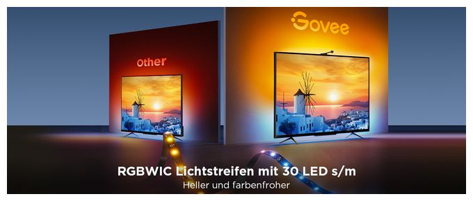 LED Intelligenter Leuchtstreifen Multi H6098 Netflix Envisual TV Backlight für 55-65" TVs 