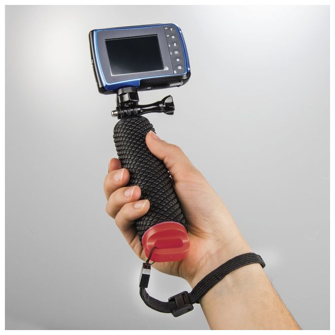 Stativ  004458 1/4" Kunststoff Kamera-Einbeinstativ (Schwarz, Rot) 