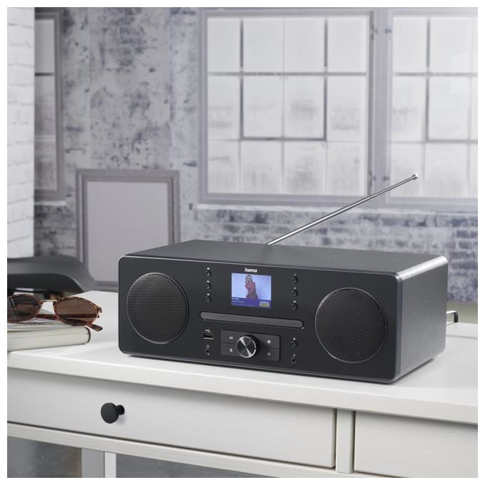 Bluetooth DAB, DAB+, FM Radio Persönlich  054254 DR1560CBT (Schwarz, Grau) 