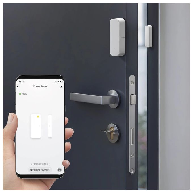  176663 Smarter Tür- und Fensterkontakt (Weiß) 