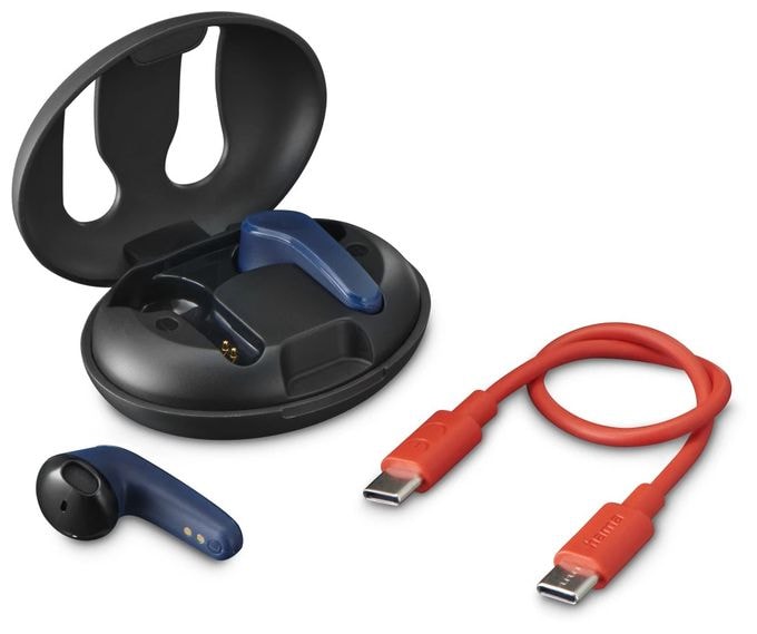 In-Ear Bluetooth Kopfhörer Kabellos TWS 4 h Laufzeit  184175 Spirit Unchained (Schwarz, Blau) 