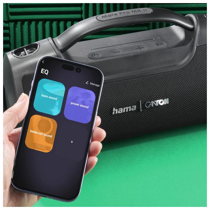 60 W Bluetooth Lautsprecher IPX6 Laufzeit bis 16 h  188231 Mate Pro MK II (Schwarz) 