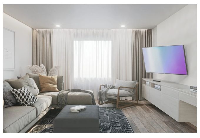 Wand Halterung 150° bis 2,16 m (85") 50 kg -15 - 15° neigbar 220898 TV Stand 