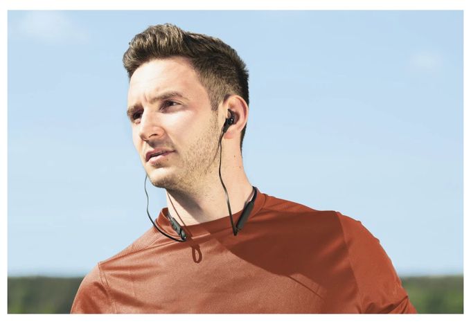 In-Ear Bluetooth Kopfhörer kabellos 12 h Laufzeit  221778 Freedom Neck III (Schwarz) 