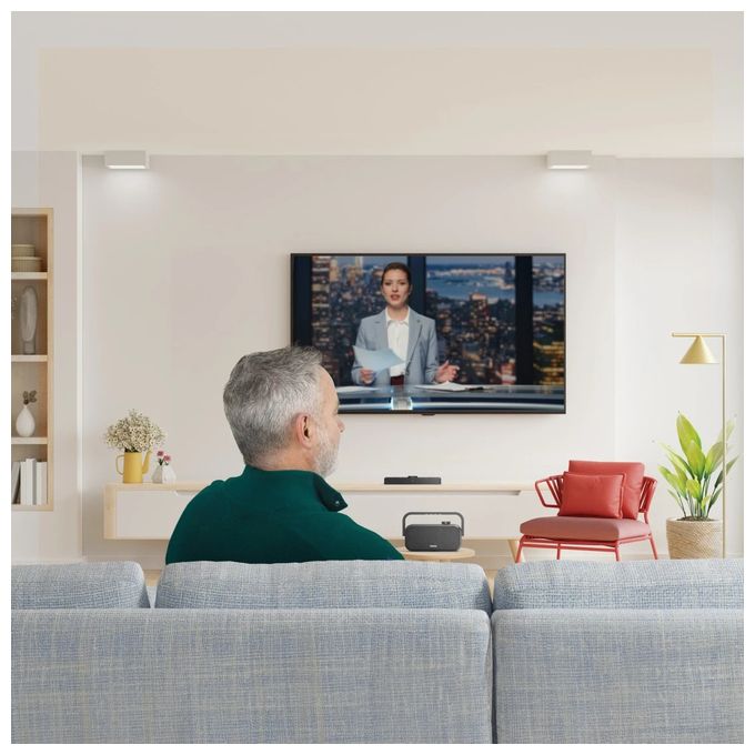 Bluetooth Lautsprecher  221849 Senioren TV (Schwarz, Grau) 
