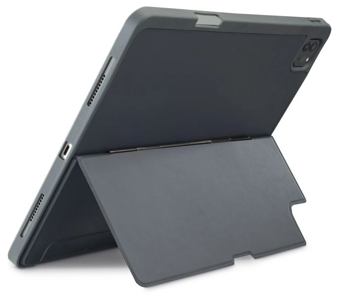 Folio aus Kunststoff für Apple iPad Pro 13" (2024) bis 33 cm (13") Schmutzabweisend, Staubresistent, Kratzresistent mit Magnetverschluss (Grau) 227049 Stand Folio 