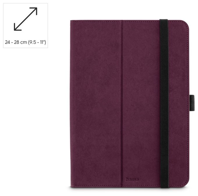 Folio aus Kunststoff für Jede Marke bis 27,9 cm (11") Kratzresistent mit Elastikband (Bordeaux) 227072 Velvet 