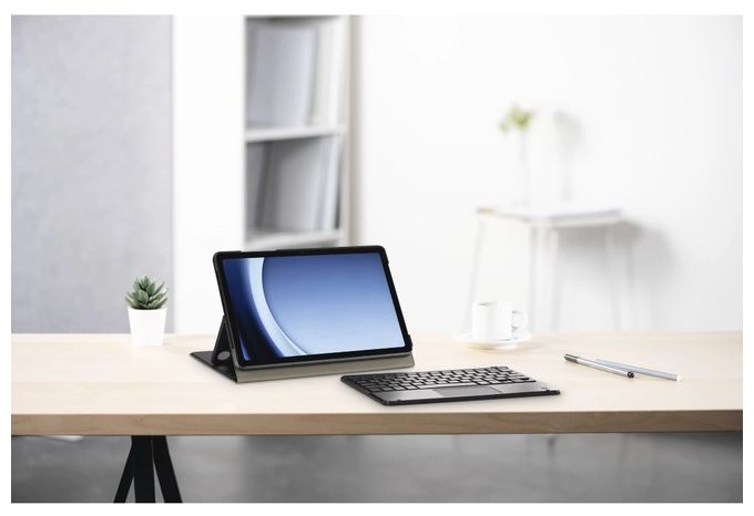 Folio aus Kunststoff für Samsung Galaxy Tab A11+ / A9+ bis 27,9 cm (11") Schmutzabweisend, Staubresistent, Kratzresistent mit Magnetverschluss (Schwarz) 227093 Premium 