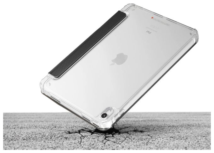 Folio aus Kunststoff für Apple iPad 11"(25) / 10.9" (22) bis 27,9 cm (11") Abnutzungsresistent, Stoßfest, Fallbeständigkeit, Staubresistent, Schlagfest, Kratzresistent, Splitterfrei, Stoßfest (Schwarz) 227099 Extreme Protect 