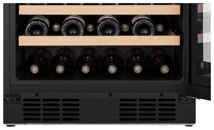 Freistehend weinkeller, Schwarz, 128 l 