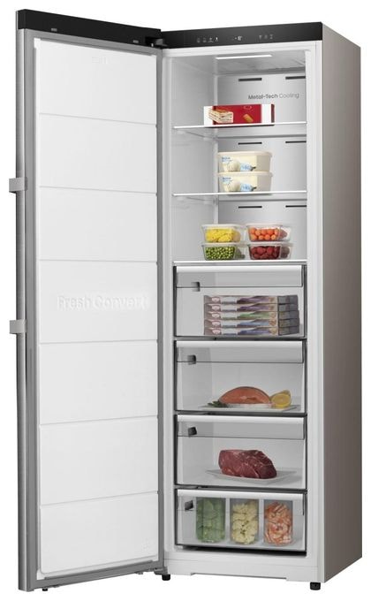 312 l Gefrierschrank 166 kWh Jahr NoFrost  FU310K3AIC (Grau, Edelstahl) 