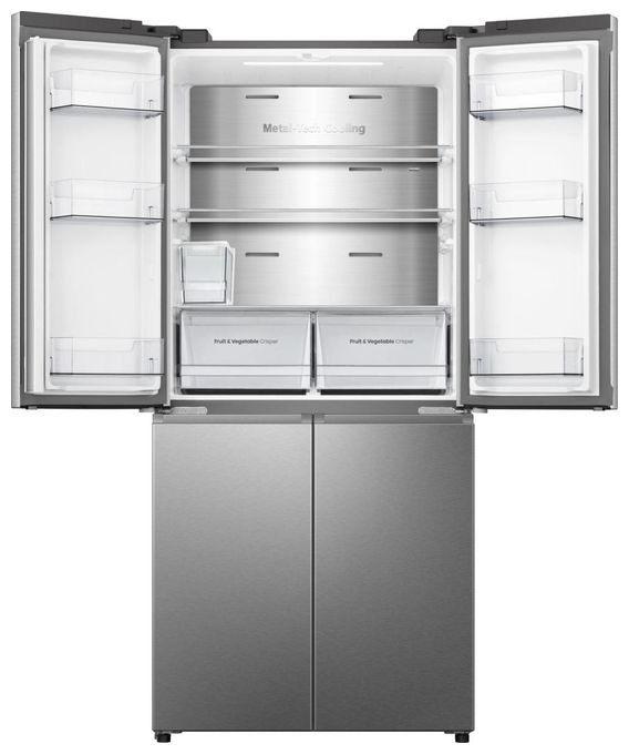 Side-by-Side Kühl-/ Gefrierkombination 304 l / 87 l 235 kWh NoFrost 1785 mm x 794 mm  RQ5P470SYID (Grau, Edelstahl) 