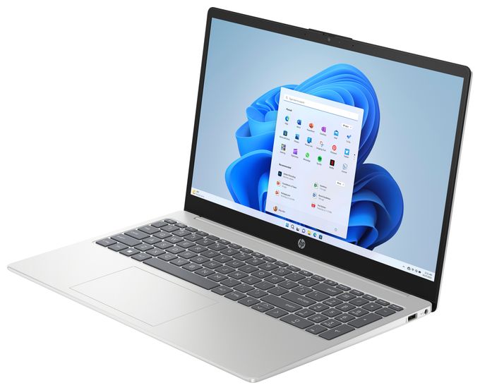Full HD Notebook 39,6 cm (15.6 Zoll) 1920 x 1080 Pixel 4 GB Ram 128 GB UFS Windows 11 Home in S mode Intel® N max. 3,4 GHz  15-fd0511ng (Silber) 