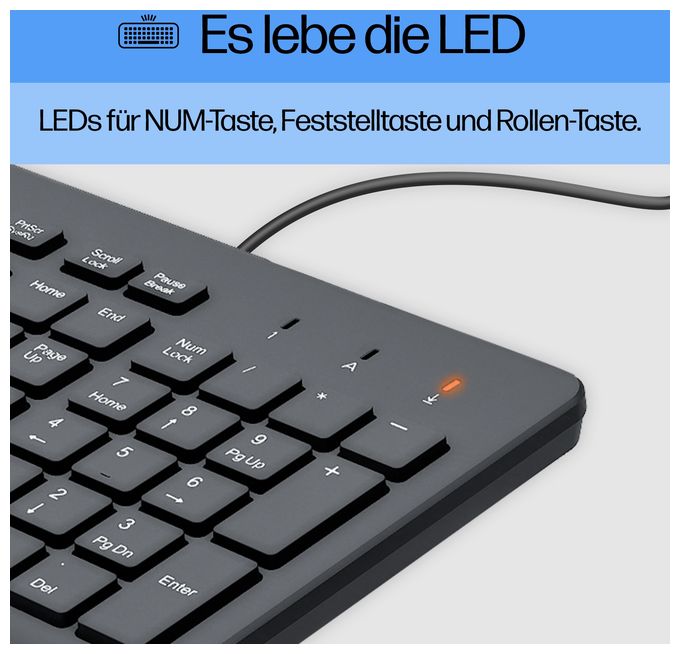 Universal Tastatur USB  150 (Schwarz) 