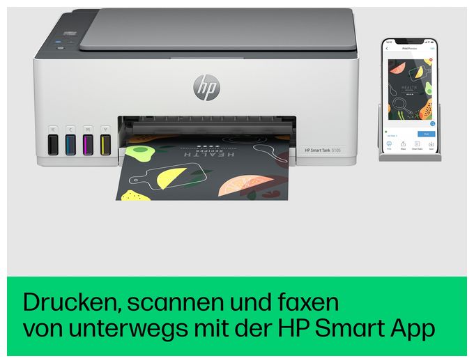 All in One A4 Thermal Inkjet Drucker 4800 x 1200 DPI Smart Tank 5105 