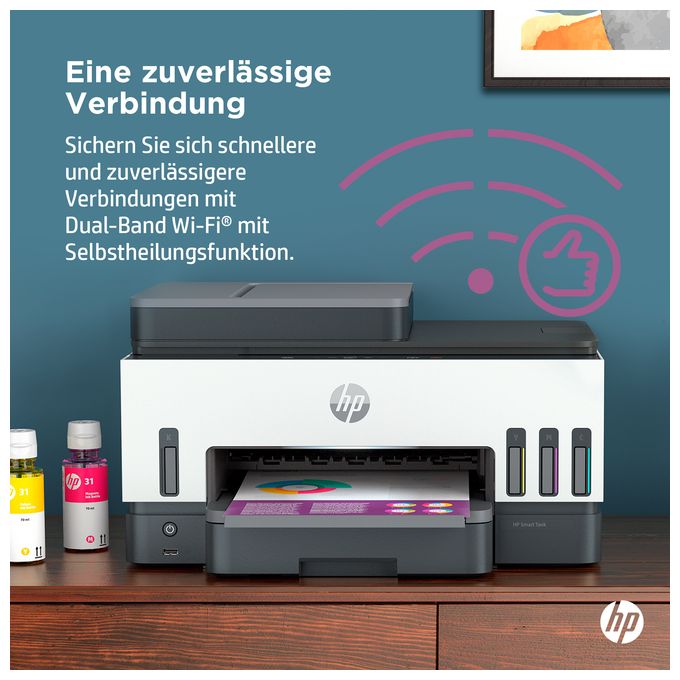 All in One A4 Thermal Inkjet Drucker 4800 x 1200 DPI Smart Tank 7605 