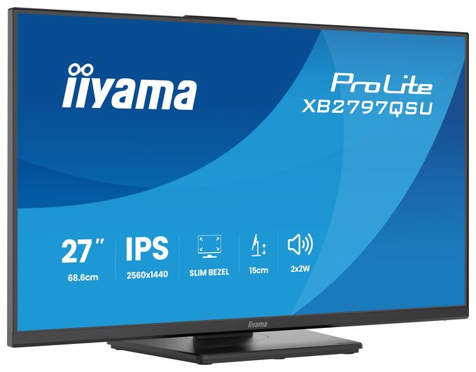 Quad HD Monitor 68,6 cm (27 Zoll) 16:9 1 ms 350 cd/m²  ProLite XB2797QSU-B1 (Schwarz) 