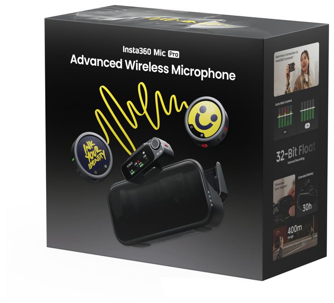  Mic Pro  (2 TX + 1 RX + Ladecase) (Schwarz) 