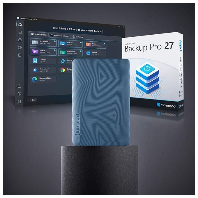 2 TB externe Festplatte 2.5"  Memory Safe (Blau) 