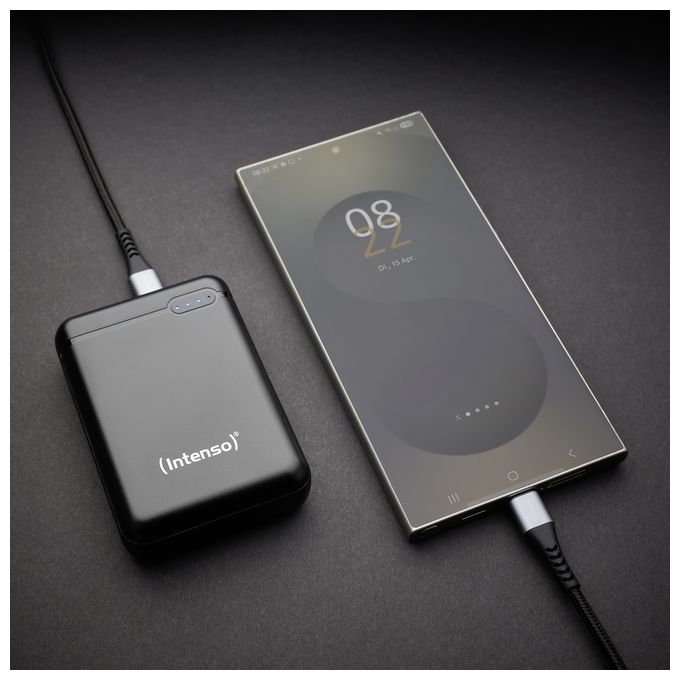 10000 mAh Powerbank Micro-USB + USB Type-C  XS (Schwarz) 