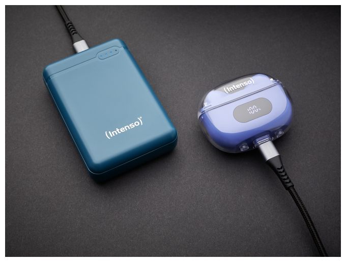 10000 mAh Powerbank Micro-USB + USB Type-C  XS (Farbe Petrol) 