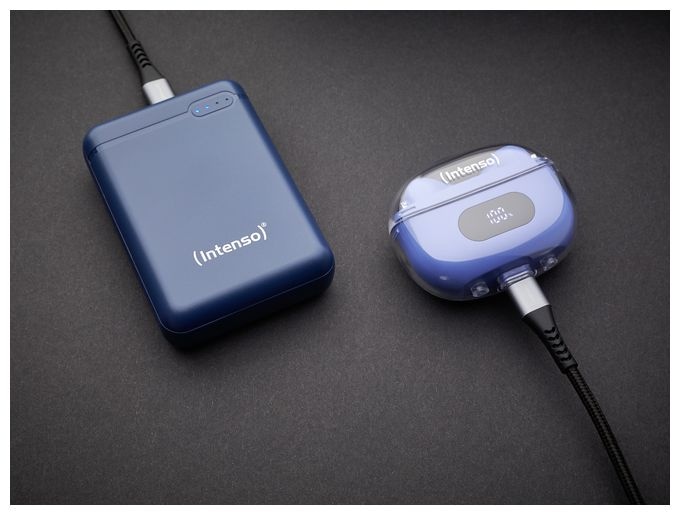 10000 mAh Powerbank Micro-USB + USB Type-C  XS (Blau) 