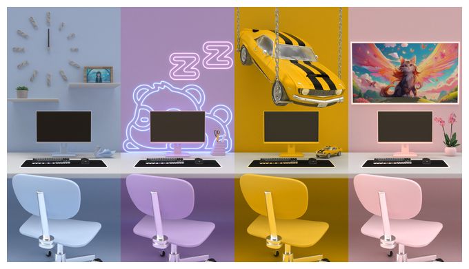 Full HD Monitor 60,5 cm (23.8 Zoll) 16:9 0,5 ms 300 cd/m²  JN-I238FHD120F-HSP-W (Weiß) 