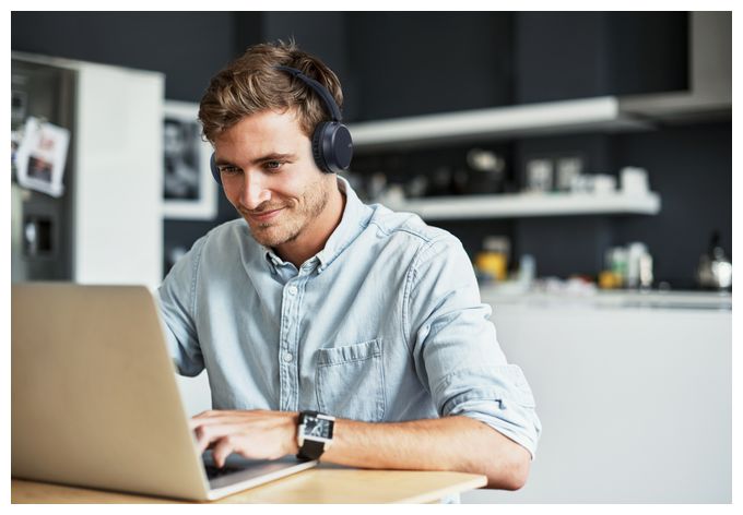 Over Ear Bluetooth Kopfhörer kabellos 35 h Laufzeit  HA-S36W (Blau) 