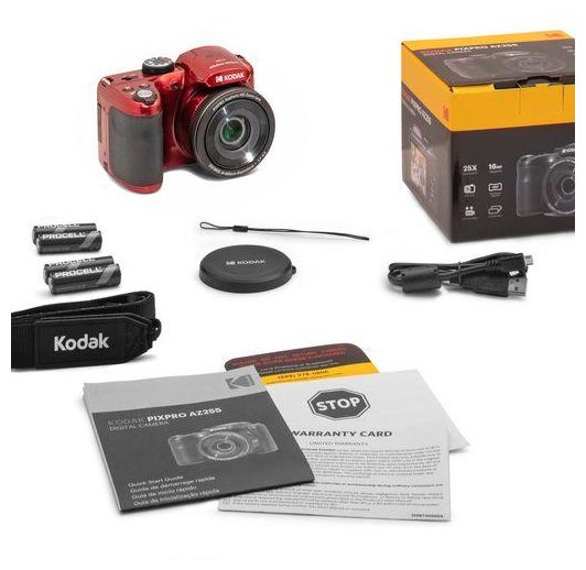 16 MP  Kompaktkamera 25x Opt. Zoom  Pixpro AZ255 Astro Zoom (Rot) 