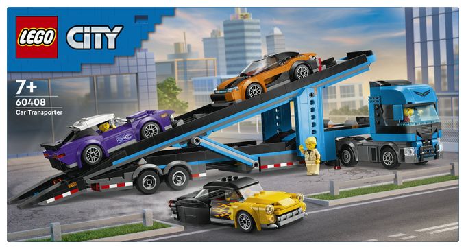Autotransporter mit Sportwagen 
