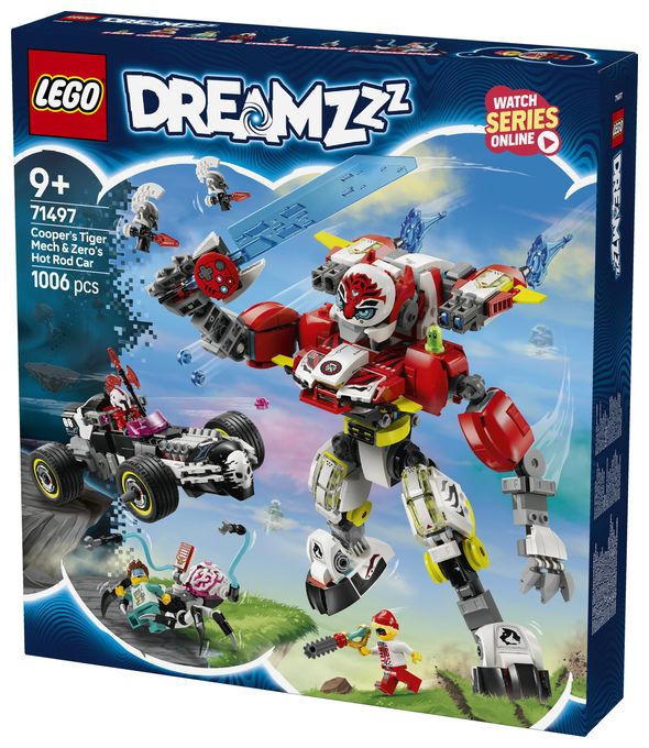 Coopers Tiger-Mech und Zero's Hot Rod Auto 