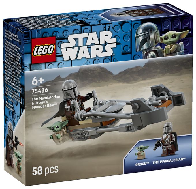 Der Mandalorianer und Grogu auf ihrem Speeder Bike™ 