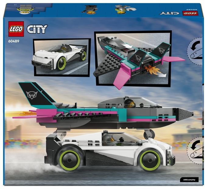 Düsenflieger vs. Rennauto 